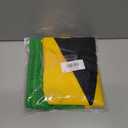 Mens Jamaican Flag Swim Trunks Quick Dry Board Shorts with Mesh Lining (M)