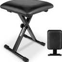 AODSK Keyboard Bench X-Style Cushion Padded,Piano Bench Adjustable Collapsible Stool Chair Seat,Flame Retardant Cotton,Non-Skid Design (Bench dimensions:15.75 inchesX11.81 inches)