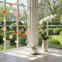 Artificial Flowers Garlands Hanging Flowers Decorations Faux Silk Flora Fake Vines with Hooks for Backdrop Curtain Wall Ceiling Wedding Arch Party Decorations, 6PCS