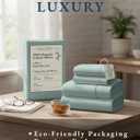 LANE LINEN 100% Organic Cotton Bed Sheets King Size, Soft & Comfy Fully Elasticized Percale Bedding Sheets & Pillowcase Set, Low Pilling Machine Washable All Season King Sheet- French Blue