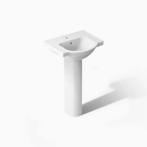 Kohler 5265-1-0 Veer 21" pedestal bathroom sink with single faucet hole
