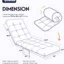 Outdoor Lounge Chair Cushion Set of 2, Waterproof Chaise Lounge Cushions for Outdoor Furniture 71 x 22 x 4.7 Inches Non-Slip Patio Pool Lounge Chair Cushions with Ties (Blue Enchantress)