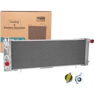 4.0L Aluminum Radiator Replacement for 1984-2001 Jeep Cherokee XJ Laredo,1986-1992 Jeep Comanche 1984-1990 Jeep Wagoneer 2.1L 2.5L 2.8L 4.0L,Automatic Transmission Radiator