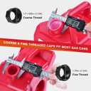 Gas Can Spout Replacement Kit, Gas Can Nozzle Replacement (5 Kit-White) All gaskets are installed and ready to use upon receipt. For 1/2/5/10 gallon gas can. Easy and convenient to use