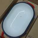 Enameled Cast Iron Sourdough Bread Oven, Dutch Oven, Loaf Cast Iron Bread Pan for Homemade Bread Baking, Meatloaf Pan with Lid, 5QT, Red