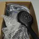 3 Handle Tub Shower Faucet, 3 Knobs Bathtub Faucet Set with Tub Spout, Wall Mount Matte Black Three Handle Shower and Faucet Set