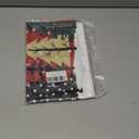 Christmas Valance for Windows Merry Christmas Tree Curtains Valances Rod Pocket Valance Window Treatments Snowflake Xmas Holiday Red Short Curtains for Kitchen Living Room Bedroom 1 Panel 42x12