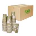 ECO PRODUCTS Compostable Disposable Insulated World Art 16oz Large Coffee Cups, Case of 600, Renewable Double-wall Hot Paper Cup, Plant Based PLA Lining, No Sleeves Needed, Color Coded (40 Count (Pack of 15))