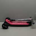 Besrey Kick Scooter for Kids Ages 3-10, 3-Wheel Folding Scooter with Adjustable Height, LED Light Wheels, Extra Wide Deck for Outdoor Activities (Pink)