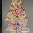 Faccito 49 Ft 5 Pcs Tea Floral Party Paper Bunting Decor Outdoor Bunting Banner Outdoor Vintage Bright Floral Paper Wildflower Garland Garden Theme Tea Party Bridal Shower Decorations for Women