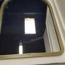 BEAUTYPEAK 20"x30" Arch Bathroom Mirror, Wall Mounted Vanity Metal Frame Mirror for Bedroom, Entryway, Living Room, Gold