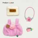 Doll Clothes, 6.7 Inch Doll Dress Up Accessories, Clothes Set Outfits - Accessories Only (Pink)