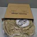 Rustic Lampshades Set of 2, Bell Lamp Shades Replacement 6"x13x10", Medium Faux Leather Lampshades for Table Lamps, Floor Lamps, Hand Crafted(Spider Fitter), Harp Holders Included, Assembly Required