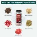 Soeos Himalayan Pink Salt and Rainbow Peppercorn Grinder Refills, 18oz Salt & 8oz Peppercorns, Kosher Seasoning Set for Cooking (13 Ounce (Pack of 2))
