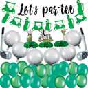 Golf Birthday Party Decorations - 33pcs Golf Themed Party Decorations, Golf Birthday Party Supplies, 20pcs Golf Balloons&2pcs Golf Banner&3pcs Golf Honeycomb Pendulum&8pcs Golf Golf Clubs Decorations