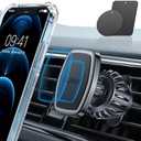 LISEN Magnetic Phone Holder for Car - Upgraded Clip Ultra 6 Strong Magnets, Phone Magnets for Back of Phone, Soporte de Telefono para carro for Galaxy S25 Ultra 4-6.7 inch Smartphones (Black)
