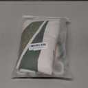 Glawry Boho Sage Green Shower Curtain 60Wx72L Inches, Abstract Bohemian Mid Century Bathroom Curtains, Plant Botanical Palm Leaf Cute Decor Fabric Shower Curtain Set Bathroom Rugs Waterproof 12 Hooks