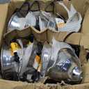 Simple Deluxe 12 Pack Clamp Lamp Light With 8.5 Inch Aluminum Reflector Up To 150 Watt E26 Socket No Bulb Included 6 Feet 18 2 Spt 2 Cord White Metal