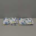 Yellow Blue Flower Pillow Covers 18x18 Set of 2, Watercolor Plants Farmhouse Decorations Throw Pillow Covers Vintage Floral Leaves Outdoor Decorative Linen Cushion Case for Couch Sofa Home
