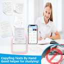 Mini Sticker Printer, Portable Thermal Printer, Inkless Pocket Maker for Study Notes, Pictures, DIY, Label, Photos, DIY, Compatible with iOS & Android