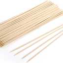 Frcctre 200 Pack 16 Inches Bamboo Plant Stakes, Bamboo Plant Sticks with 200 Pcs 4" Wires, Plants Garden Sticks Wooden Sign Posting Garden Support for Tomatoes, Floral, Potted Plants, Crafts