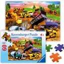Ravensburger - Construction Crowd - 60 Piece Jigsaw Puzzle - Exciting, Vibrant Colors - Earth Movers, Trucks & More - Larger Pieces - Premium Quality - Ideal Gift - Screen-Free Fun - Children Age 4+
