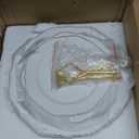 Sweejar 3 Tier Ceramic Cake Stand Wedding, Dessert Cupcake Stand for Tea Party Serving Platter (New White)