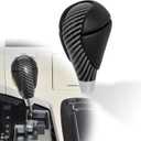 Gear Shift Knob Compatible with Lexus ES300h ES350 IS250 IS300 IS350 GS300 GS350 GS430 GS450h GS460 LS460 LS600h RX350 RX450h Shifter Knob Handle Black Leather Carbon Fiber Pattern