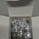 Henoyso 36 Pcs Mini Disco Ball Keychain Bulk Disco Ball Party Favors Sliver Disco for 70s 80s Decorations Mardi Gras Supplies