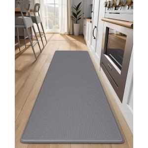Kitchen Mats for Floor - 17"x59" Anti Fatigue Mats for Kitchen Floor - Non Slip Cushioned Rugs for Standing - Grey