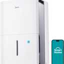 Midea 4,500 Sq. Ft.Dehumidifier for Basement, Energy Star Certified, With Reusable Air Filter 50 Pint - Ideal For Basements, Large & Medium Sized Rooms, And Bathrooms (White)