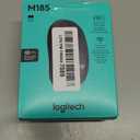 Logitech M185 Wireless Mouse, 2.4GHz with USB Mini Receiver, 12-Month Battery Life, 1000 DPI Optical Tracking, Ambidextrous PC/Mac/Laptop - Swift Grey