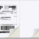 2000 Half Sheet Self Adhesive Shipping Labels for Laser Inkjet Pinters, 8.5 x 5.5 inches (1000 Sheets, 2000 Labels)