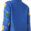 JOYIN Ugly Christmas Sweater Women Men Couples, LED Light Up Ugly Christmas Sweater Kids 2025 String LightsBlue