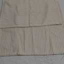 EMEMA Throw Pillow Covers Corduroy Decorative Soft Striped Square Cushion Covers Spring Pillowcases for Couch Sofa Bedroom Chair Car 20x20 Inch Pack of 2, Cream White