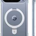 TORRAS Slim for Google Pixel 10 Pro Case Clear, 6,5 inch Fit for MagSafe, Open Edge Frame, Phone Case for Pixel 10 Pro XL with Stand, Ultra Thin Minimalist, Never Yellowing, Shockproof Corner Cover, Clear