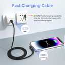 Basesailor iPhone 14 13 Pro Max Charger Cable Right Angle 10FT,90 Degree USB C to Lightning Cord with USB A Adapter,Fast Car Charging Power Cord for Apple 12 11 Plus XS XR X 8 7 6 Plus 5 SE,iPad 8 9