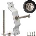Anina Spare Tire Carrier for Enclosed Trailer, Wall Mount Bracket Holder for Vehicle Cargo Van Truck, Aluminum Mount Fasten Wheel Tire Bracket Rack Convenient to Repair and Carry