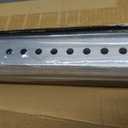 2 Pcs 8 ft H x 2 in W Square Sign Post with 7/16" Dia Mounting Holes Galvanized Steel Metal Poles Outside Rust Resistant Industrial Perforated Tube for Street, Parking, Construction (Silver)