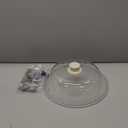 OEC Lighter Weight Tempered Glass Microwave Splatter Cover - 11.5 inch - Heat-Resistant & Impact-Resistant, Reinforced Glass Lid with Vent, Silicone Knob, Dishwasher Safe, 100% Food Grade - BPA Free