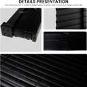 100% Privacy 1" Vinyl Cordless Mini Blinds for Indoor Windows 47.5" WX72 H.