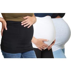 Belly Bands - Available in 8 Sizes and 7 Colors. Maternity & Postpartum Shirt Extender 3 Packs for All Stages of Pregnancy (XXL)