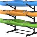 3-Levels Freestanding Kayak Storage Rack Adjustable SUP Canoe Stand