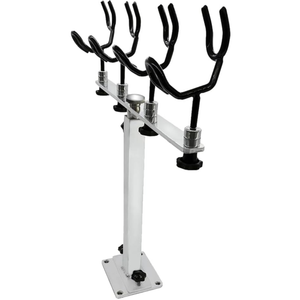 Made PVC Coated Fishing Rod Holder Aluminum Fishing Rod Bracket Sure Grip Pole Support for Boat, Ship, Yacht and More