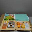 2 in 1 Montessori Wooden Busy Board House, Multi-Functional Foldable Busy Board, Fine Motor Skills Training for Little Kids Aged 1-3, Gifts for Boys and Girls