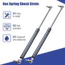 15" 22.5 Lbs/100N Lift Support Struts Gas Spring Shocks Hydraulics Piston Lid Stay for Toolbox RV Bed Cover Trap Door Window Boat Hatch and Other DIY Project