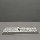 FLEXISPOT Under Desk Cable Management Tray, Metal Raceway Wires Cable Tidy Organizer Office and Home Cable Tray Use for Standing Desk (White) (19.7x4.7in)