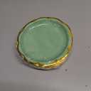 48 Pcs Sage Green Scalloped Paper Plates,7 Inch Gradient Green Dessert Party Plates with Gold Foil Disposable Cake Plate Decorative Dinner Serving Plate for Birthday Wedding Graduation Party Supplies