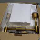 PERMO Classic Rustic Double Sconce Large 2-Lights Wall Sconce with Flared White Textile Lamp Shade and Antique Brass Finished Long Arm, Wall Sconce Light Fixture for Living Room Bathroom Bedroom