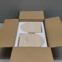 BUICCE Modern Book Ends for Shelves Nature Marble Decorative Bookends Heavy Duty Bookshelf Holder for Office Desk Decoration (Beige)